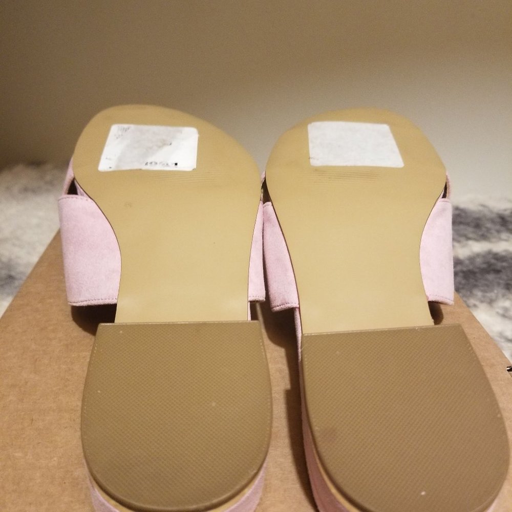 Pink Crossover Slide Sandals - Picture 3 of 4